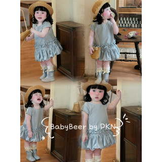 {Độc quyền BabyBeer} Váy Bí Xanh Mẹ và bé/ váy mẹ và bé/Váy bí cho bé