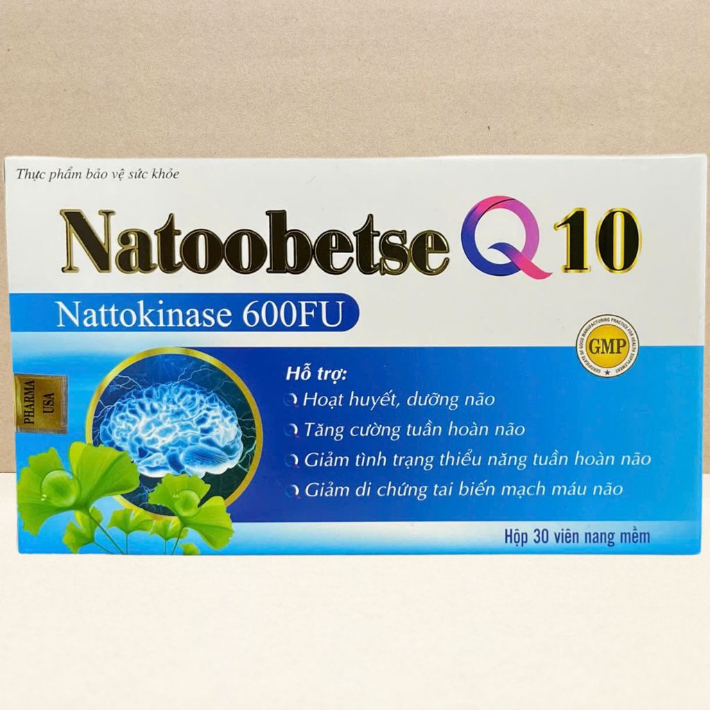 Combo 5 Hộp Natoobetse Q10 Xanh Dương - Rostex - Vinaphar - Vitamin Chữa Lành