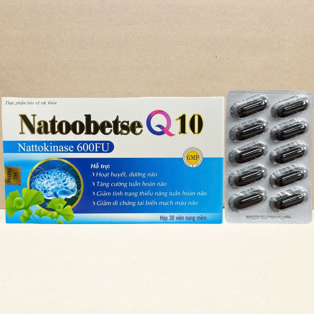 Combo 5 Hộp Natoobetse Q10 Xanh Dương - Rostex - Vinaphar - Vitamin Chữa Lành