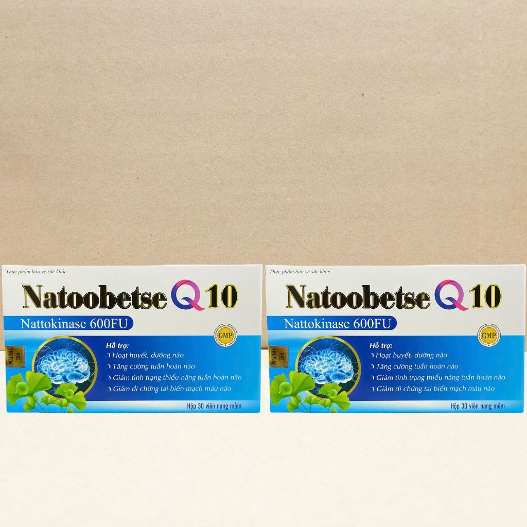 Combo 5 Hộp Natoobetse Q10 Xanh Dương - Rostex - Vinaphar - Vitamin Chữa Lành