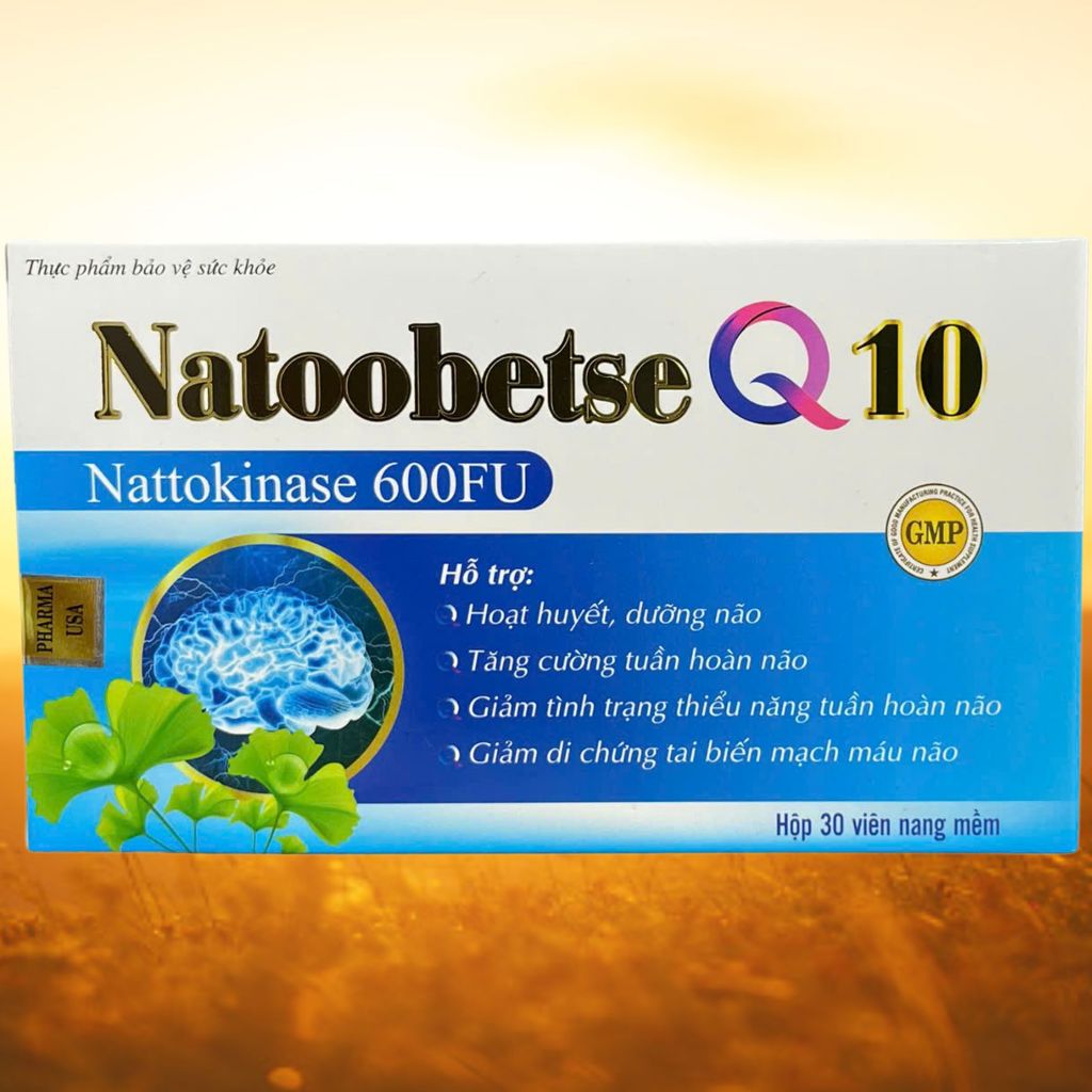 Combo 2 Hộp Natoobetse Q10 Xanh Dương - Rostex - Vinaphar - Vitamin Thanh Lọc