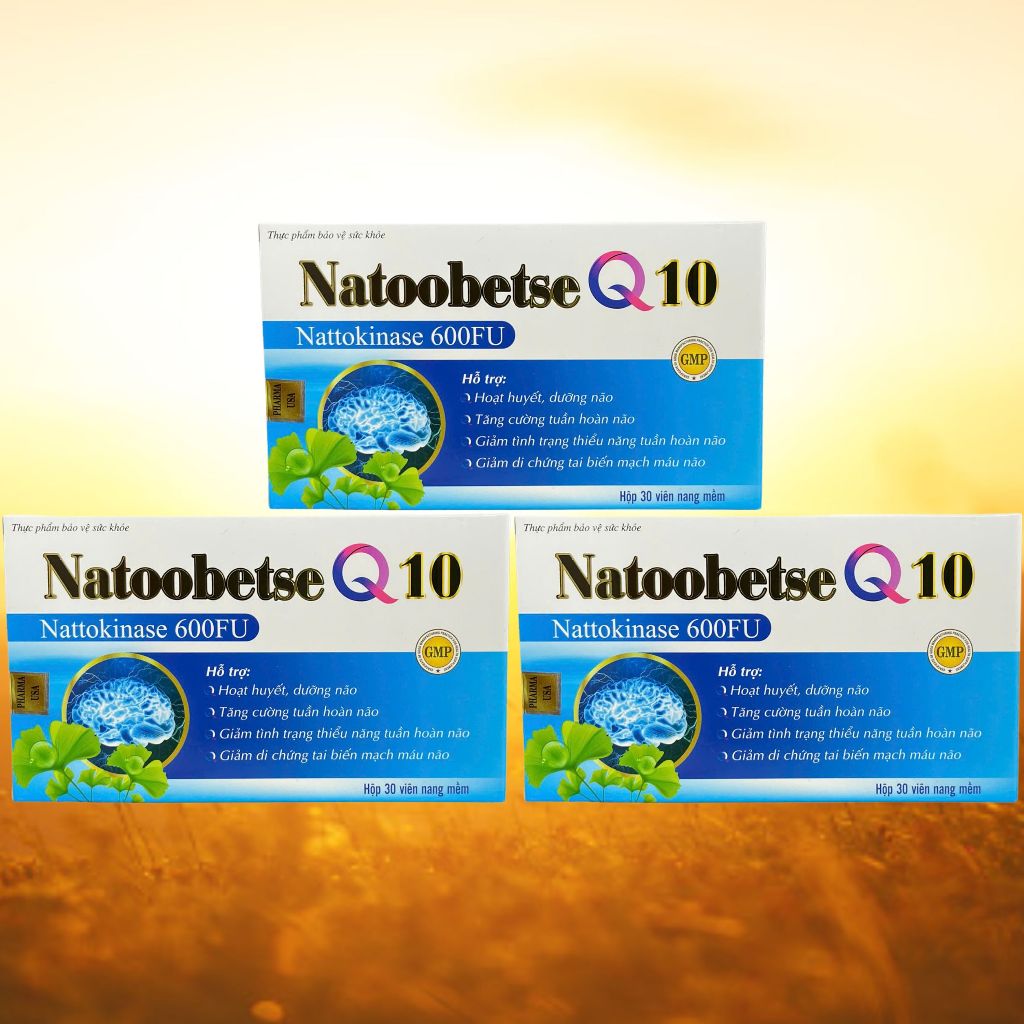 Combo 2 Hộp Natoobetse Q10 Xanh Dương - Rostex - Vinaphar - Vitamin Thanh Lọc