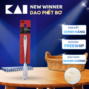 Dao lấy bơ - mứt inox KAI NEW WINNER Butter Knife dùng để lấy và phết bơ, mứt lên bánh bằng thép không rỉ KAI FA5078