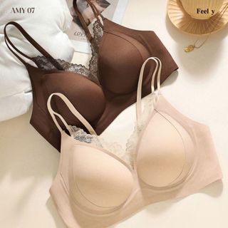 Áo Ngực Định Hình 𝐅𝐞𝐞𝐥𝐬𝐲 Thấm Hút Mồ Hôi, Không Gọng, Lót Mỏng, Bản To, Êm Ái Amy07