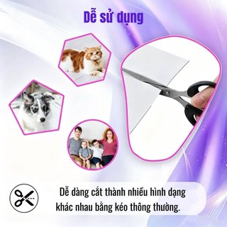 QUAFF Tấm từ tính A4  – 0.5mm, 10 tờ, có keo/không keo –Cắt dễ, DIY nam châm tủ lạnh, quà lưu niệm