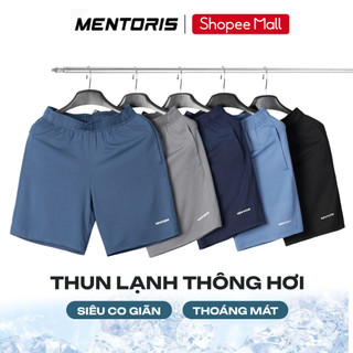 COMBO 3 Quần Đùi Nam MENTORIS, Quần Short Thun Lạnh, Co Giãn 4 Chiều, Phù Hợp Vận Động CB3MSR02