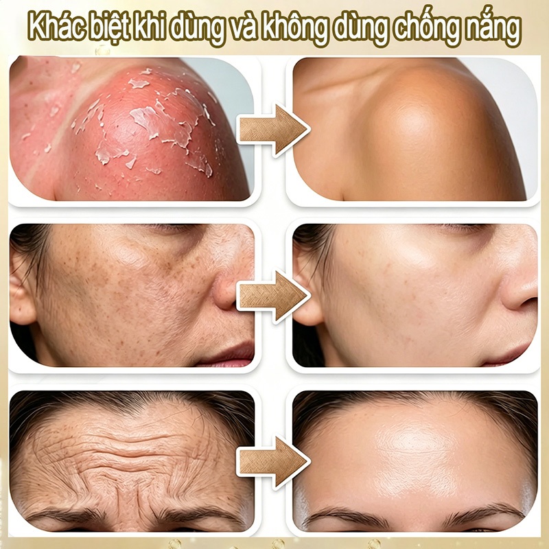 Kem Chống Nắng Collagen  SPF50+ PA++++ Chống Lão Hóa Dưỡng Ẩm Căng Mịn Không Bị Trắng Xám
