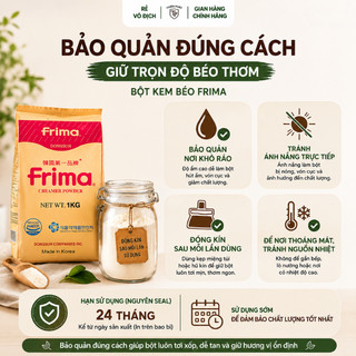 [Thùng sỉ] Bột kem béo Frima thùng 12 túi (12kg), nguyên liệu pha chế, topping thơm ngon ngậy