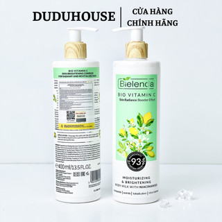 (Hàng Công Ty) Sữa Dưỡng Thể Bielenda Bio Vitamin C Moisturizing Brightening Body Milk With Niacinamide 400ml
