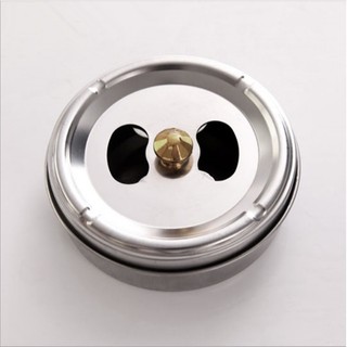 Gạt Tàn Tròn INOX Nắp Xoay Sáng Bóng, Bền Bỉ Tiện Lợi G32 Kích Thước 9.7x4.7cm