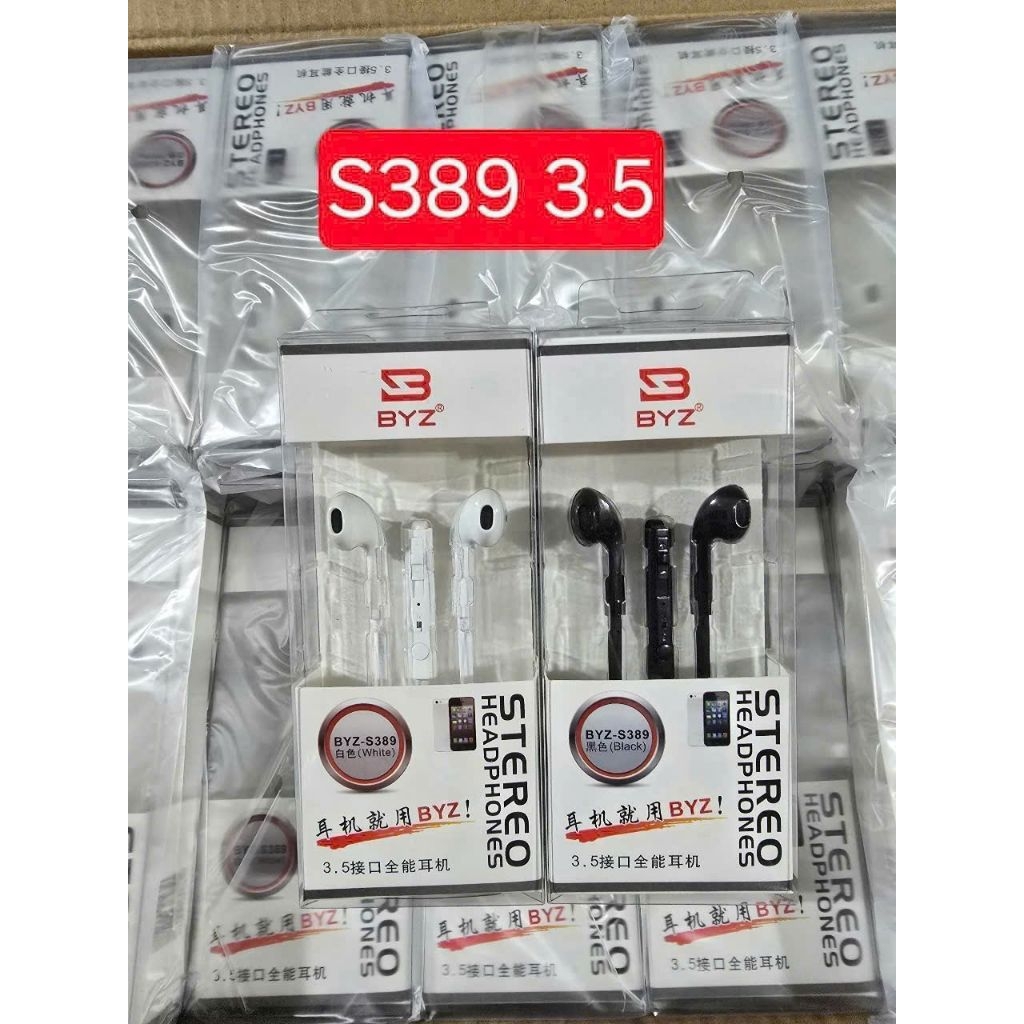 Tai nghe có dây BYZ S389 Jack 3.5mm – Có Mic Đàm Thoại – Âm Thanh Stereo – Tương Thích Android, Laptop, PC