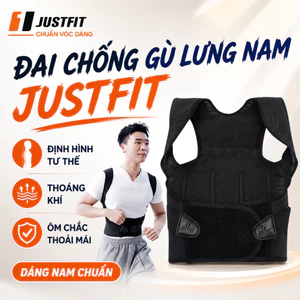 Đai chống gù lưng nam chính hãng JUSTFIT đai định hình cơ thể chất liệu bền, thoáng khí