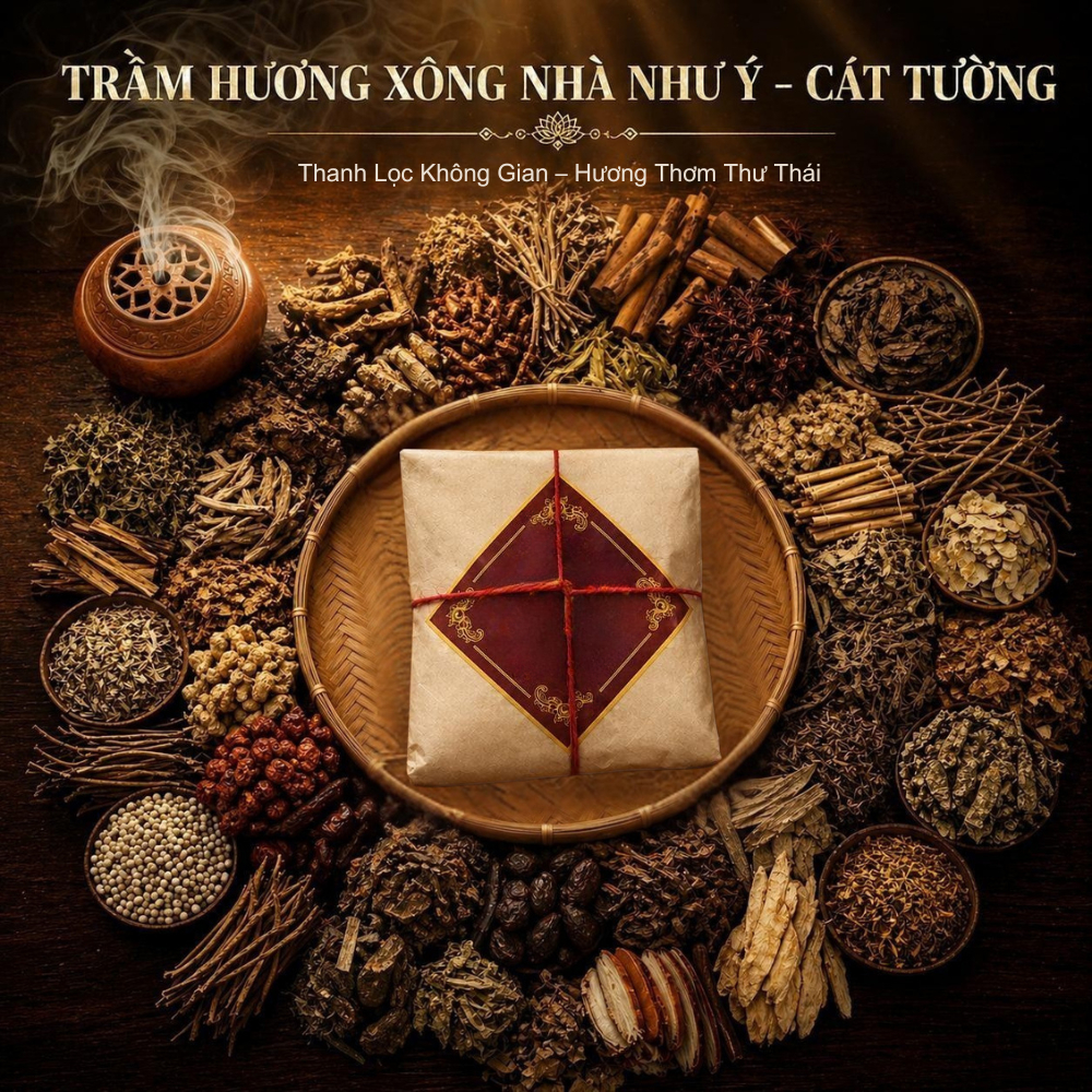 Trầm Hương Xông Nhà Như Ý - Cát Tường AYOYA Kết Hợp Thảo Dược Có Gai Hỗ Trợ Thanh Lọc Không Gian