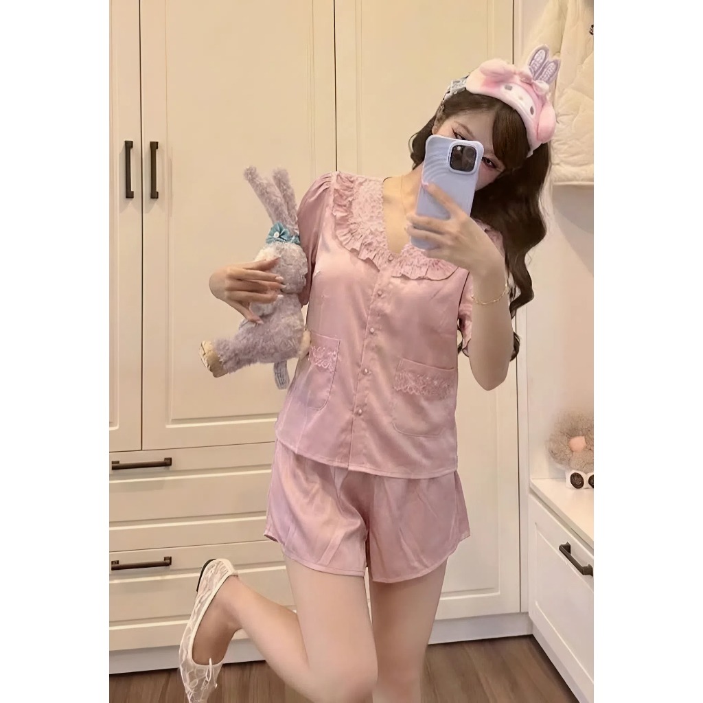 LATIN HHD-05 BỘ LỤA LATIN  QUẦN DÀI ÁO PHỐI REN SANG TRỌNG QUYẾN RŨ