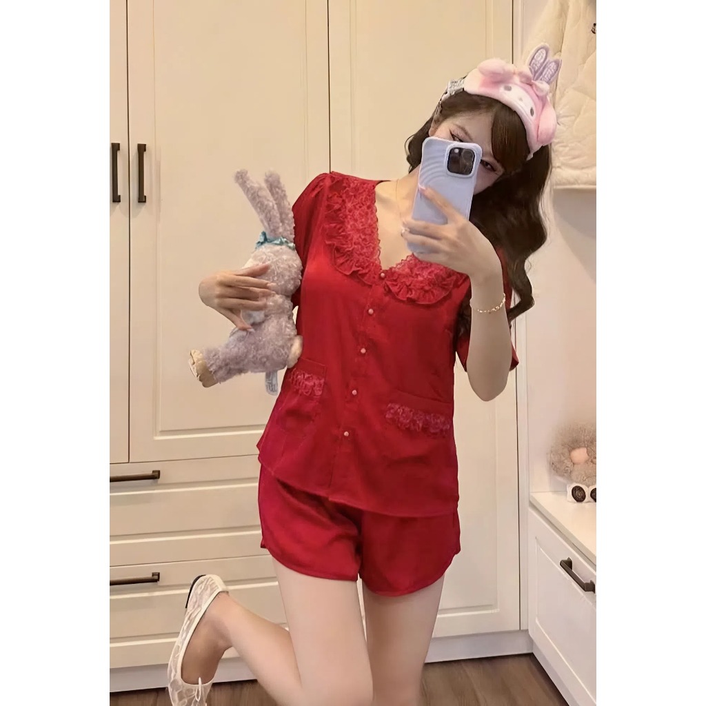 LATIN HHD-05 BỘ LỤA LATIN  QUẦN DÀI ÁO PHỐI REN SANG TRỌNG QUYẾN RŨ