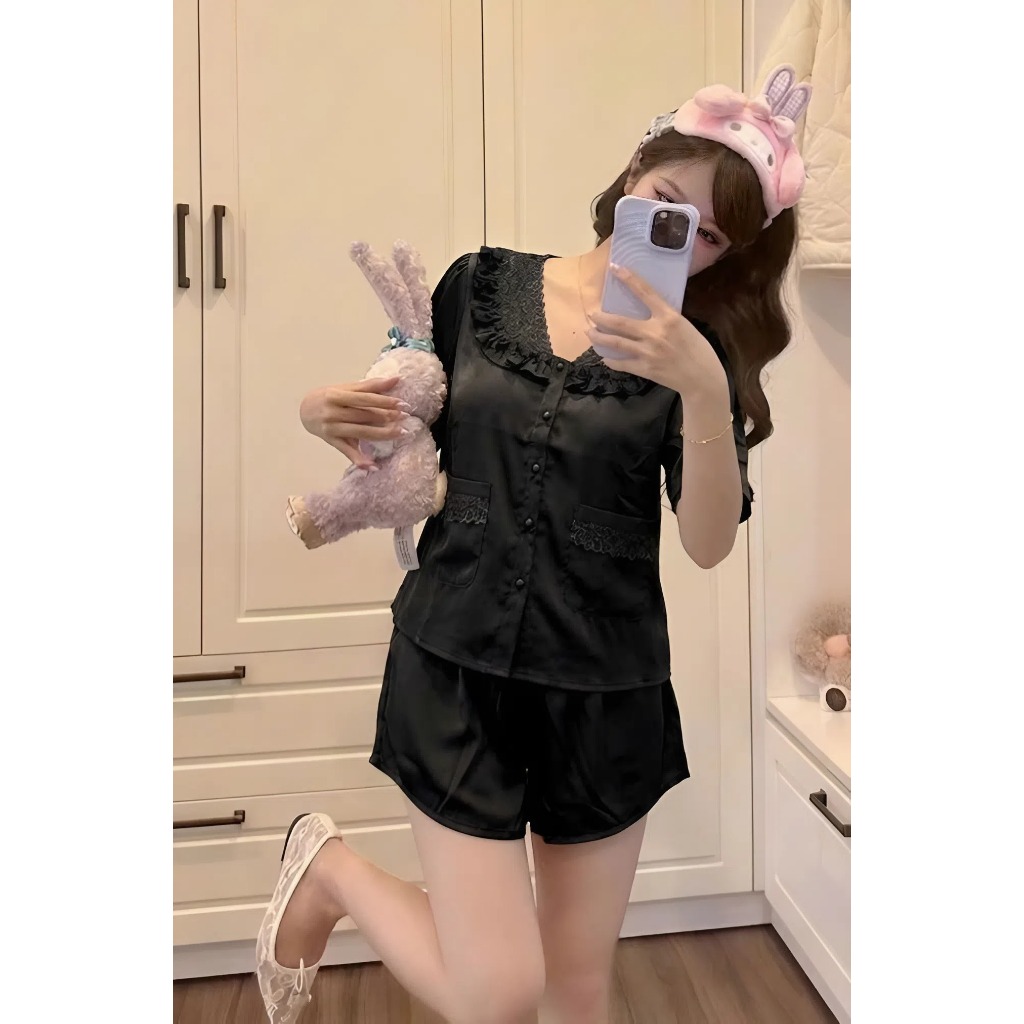 LATIN HHD-05 BỘ LỤA LATIN  QUẦN DÀI ÁO PHỐI REN SANG TRỌNG QUYẾN RŨ