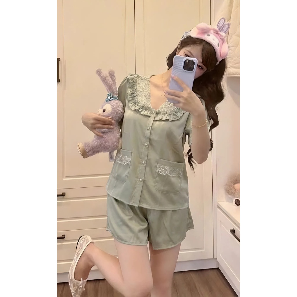 LATIN HHD-05 BỘ LỤA LATIN  QUẦN DÀI ÁO PHỐI REN SANG TRỌNG QUYẾN RŨ