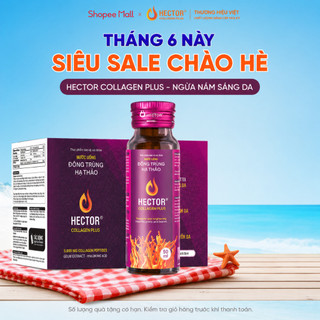 Combo 5 hộp Nước nấm Đông Trùng Hạ Thảo Hector Collagen Plus 50 chai