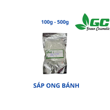[HCM] Sáp ong bánh - Sáp dùng trong son, kem - nguyên liệu mỹ phẩm Greencosmetic 100g, 500g