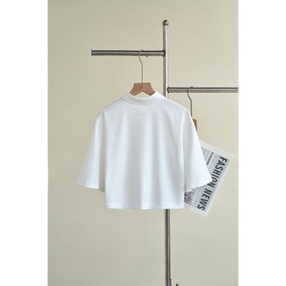 Áo Kiểu Nữ Croptop Dáng Suông Tay Ngắn Phối Quần Short Phủ Váy Dáng A LAMER O65D26H018 O64S26H003