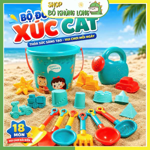 Đồ Chơi Xô Xúc Cát 18 Chi Tiết Cho Bé Đi Biển Đồ Chơi Đi Biển Mùa Hè Cho Bé - BỐ KHỦNG LONG