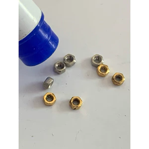 Ốc Tán Kính Khoan M1.6 | Ốc Lục Giác Gọng Kính Không Viền Vàng Bạc | Phụ Kiện Thay Thế Gọng Khoan 2 Mảnh