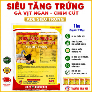 SIÊU TĂNG TRỨNG GÀ VỊT NGAN CHIM CÚT gói 1kg ( trong có 5 gói nhỏ )