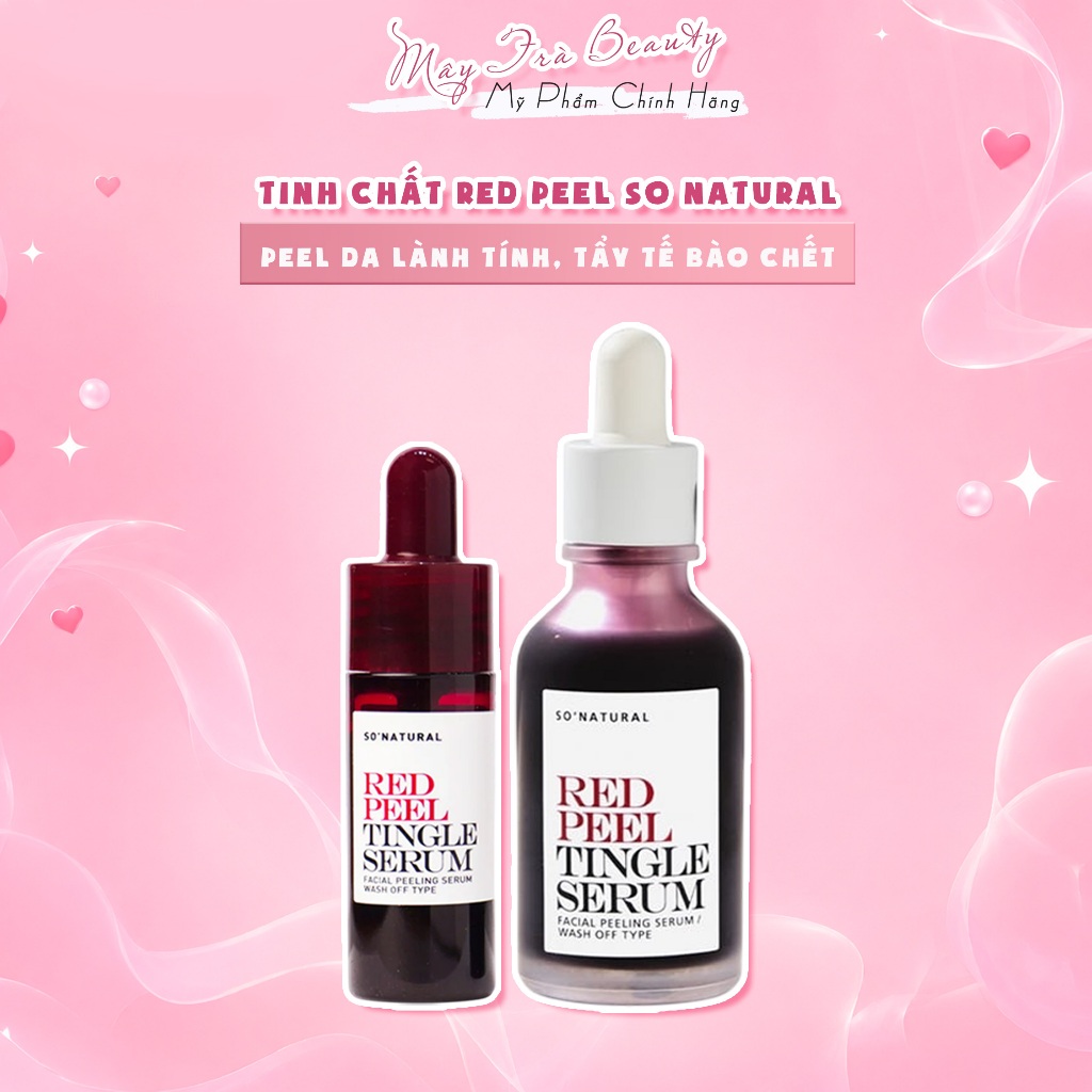 Tinh Chất Red Peel So Natural - Peel Da Lành Tính, Tẩy Tế Bào Chết và Sáng Da