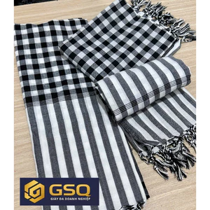 KHĂN RẰN NAM BỘ BÌA TRẮNG KHỔ LỚN 160X60CM - COTTON PHA MỀM MẠI, THOÁNG MÁT, LOẠI TỐT