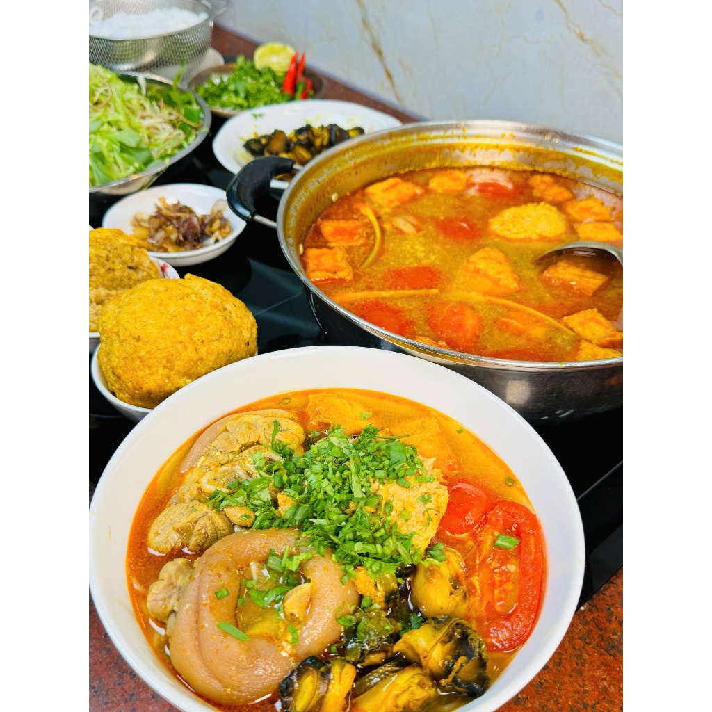 Sốt Gia Vị Bún Riêu HiXOT hũ 220gram, nấu bún riêu cua/ tôm, lẩu riêu
