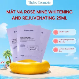 Mặt nạ ROSEMINE WHITENING AND REJUVENATING MASK 25ml trắng da phục hồi hạn dùng 2028-ThyleeCosmetics Cam kết Chính Hãng