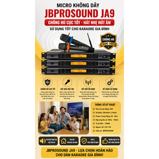 Micro Jbprosound JA9, Chống Hú Cực Tốt - Hát Nhẹ Hút Âm, Sử Dụng Tốt Cho Karaoke Gia Đình, Dàn Karaoke Sân Khấu, Sự Kiện