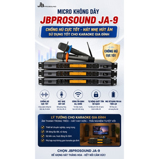 Micro Không Dây JBprosound JA-9 Pin Sạc 8-10 Giờ, Chất Âm Trong Trẻo, Hát Nhẹ, Trầm Ấm, Micro Nhạy, Bắt Giọng Cực Tốt