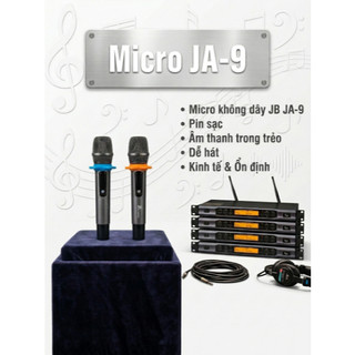 Micro Cao Cấp JBProsound JA-9, Chống Hú Chuyên Cho Karaoke Gia Đình Sân Khấu, Siêu Đẹp Bắt Sóng Xa Đến 100M