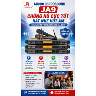 Micro Cao Cấp JBProsound JA-9, Chống Hú Chuyên Cho Karaoke Gia Đình Sân Khấu, Siêu Đẹp Bắt Sóng Xa Đến 100M