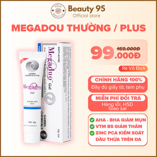 Megaduo Gel Thường/Plus 15g - Gel bôi giảm mụn ẩn, mụn đầu đen, thâm mụn