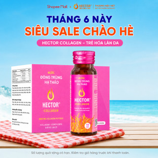 Nước uống collagen đông trùng hạ thảo Hector hộp 10 chai