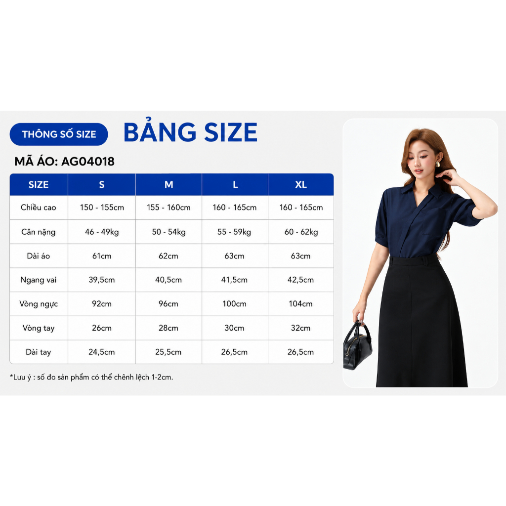Áo Sơ Mi Nữ GUMAC Form Suông Cổ V Nẹp Đắp Chéo Tôn Dáng Nữ Tính AG04018