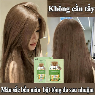 Không cần tẩy tóc ，Dầu Gội Nhuộm Màu Tóc Thảo Dược, Gội Phủ Bạc ,Dầu Gội Phủ Bạc Tóc, Nuôi Dưỡng Tóc Khoẻ Óng Mượt