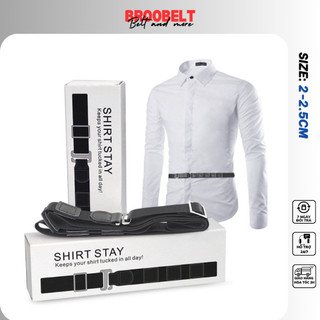 Đai giữ áo sơ mi Shirt Stay cố định khi sơ vin chất thun co giãn phù hợp nam nữ Full Box PKK01