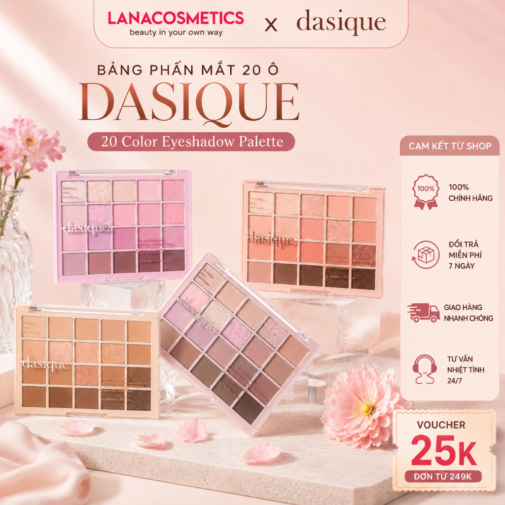 Bảng Mắt 20 Ô Dasique Mood Shadow Palette Color Atelier Collection