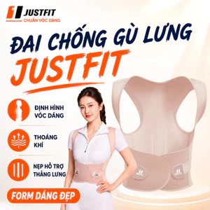 Đai chống gù lưng JUSTFIT, hỗ trợ định hình, cải thiện vóc dáng, có nẹp hỗ trợ thẳng lưng