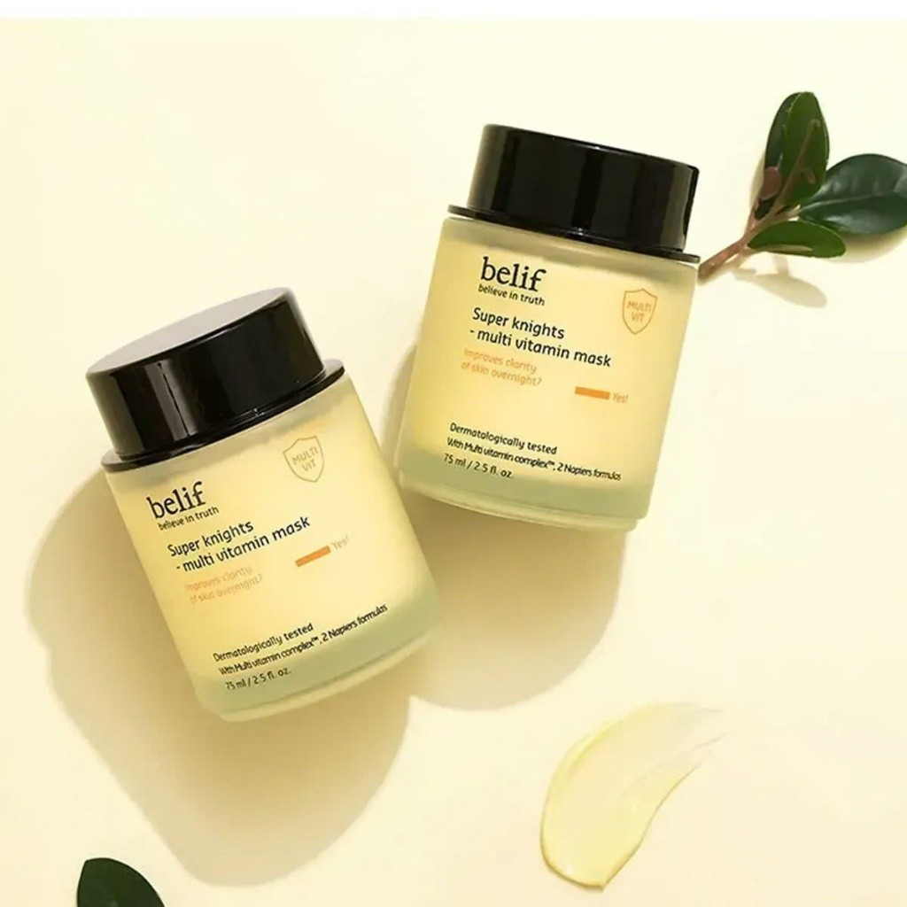 Mặt Nạ Ngủ Belif Dưỡng Sáng Da Cấp Ẩm Chuyên Sâu Cho Da Super Knights - Multi Vitamin Mask 75ml-ThyLeeCosmetics