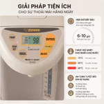 Bình thủy điện Zojirushi 800W CD-JUQ30-CT 3L, sản xuất tại Nhật, bảo hành 1 năm chính hãng — ảnh 3