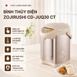 Bình thủy điện Zojirushi 800W CD-JUQ30-CT 3L, sản xuất tại Nhật, bảo hành 1 năm chính hãng — ảnh 2