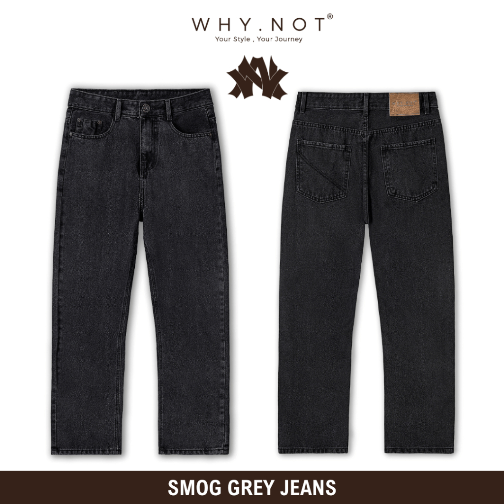 [Có Bigsize] Quần Jean Nam Màu Xám Khói (Xám Lông Chuột) - Quần Jeans Nam WHY NOT SMOG GREY