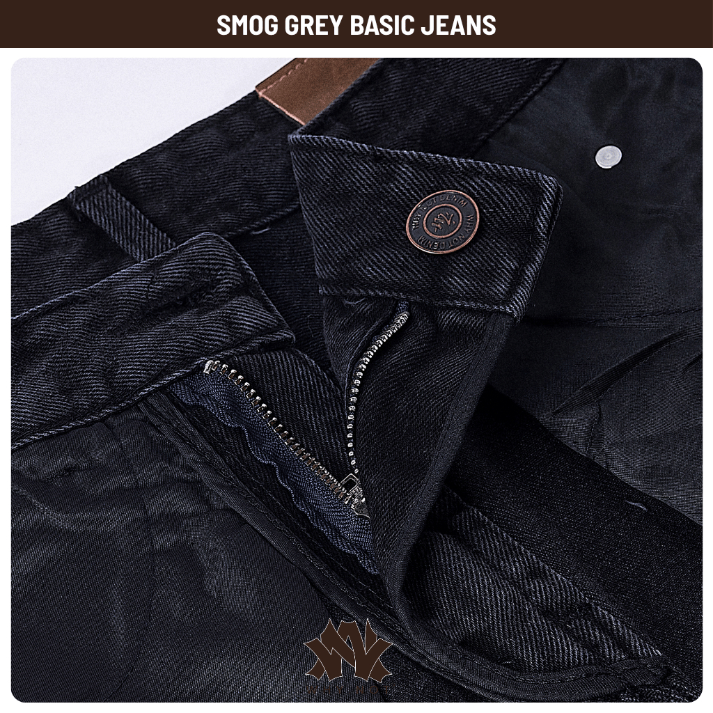 [Có Bigsize] Quần Jean Nam Màu Xám Khói (Xám Lông Chuột) - Quần Jeans Nam WHY NOT SMOG GREY