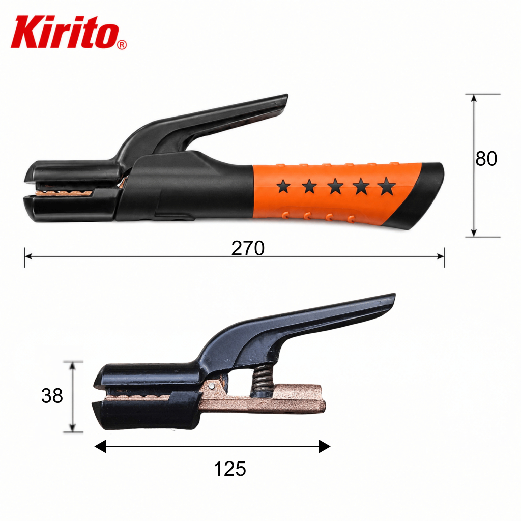 Kìm Kẹp Que Hàn Kirito 800A-1000A Lõi Đồng Nguyên Chất, Kềm Hàn Điện Cao Cấp Chịu Nhiệt Tốt