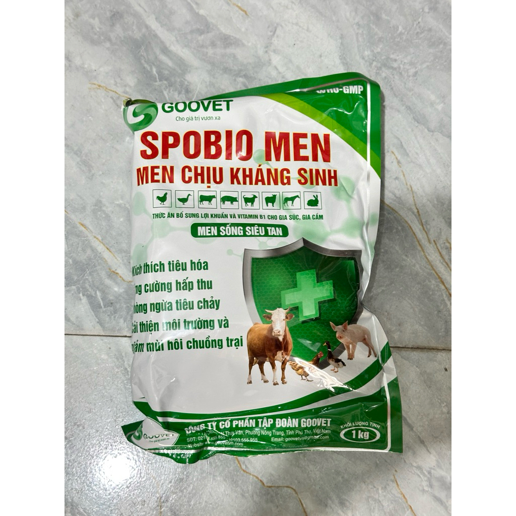 men chịu kháng sinh thú y tăng khả năng tiêu hoá