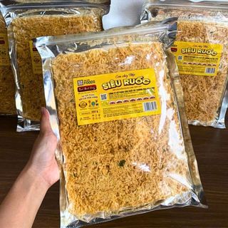 Combo 3 gói cơm cháy siêu chà bông - cơm cháy ninh bình - túi 250g - đồ ăn vặt - đặc sản truyền thống